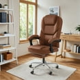 thumbnail image 1 of Homall Angle Height Adjustable Office Chair&nbsp;Reclining Computer Chair Ergonomic Executive Leather Chair Support 8 Hours Heavy Duty Design,Brown, 1 of 7