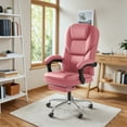 thumbnail image 1 of Homall Angle Height Adjustable Office Chair&nbsp;Reclining Computer Chair Ergonomic Executive Leather Chair Support 8 Hours Heavy Duty Design,Pink, 1 of 7