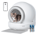 thumbnail image 1 of Homall Automatic Self-Cleaning Cat Litter Box with Plastic Pad, Smart Cat Litter Box with APP Control, White, 1 of 7