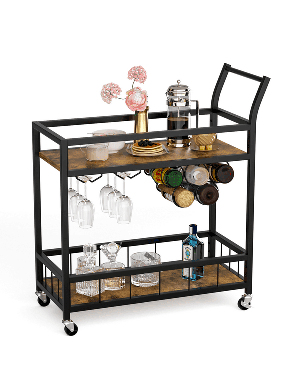 Gold Bar Carts in Bar Carts