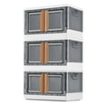 Homall Collapsible Storage Bins with Lockable Double Doors, Strong