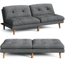 Homall Convertible Futon Sofa Bed Couch Upholstered Sleeper Sofa Angle Adjustable Lounge Sofa,Dark Gray