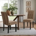 thumbnail image 1 of Homall Dining Chairs Set of 2,Modern Upholstered Fabric Dining Chairs,Kitchen,Dining Room Wooden Chairs (Brown), 1 of 7