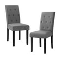 thumbnail image 1 of Homall Dining Chairs Set of 2,Modern Upholstered Fabric Dining Chairs,Kitchen,Dining Room Wooden Chairs (Gray), 1 of 7