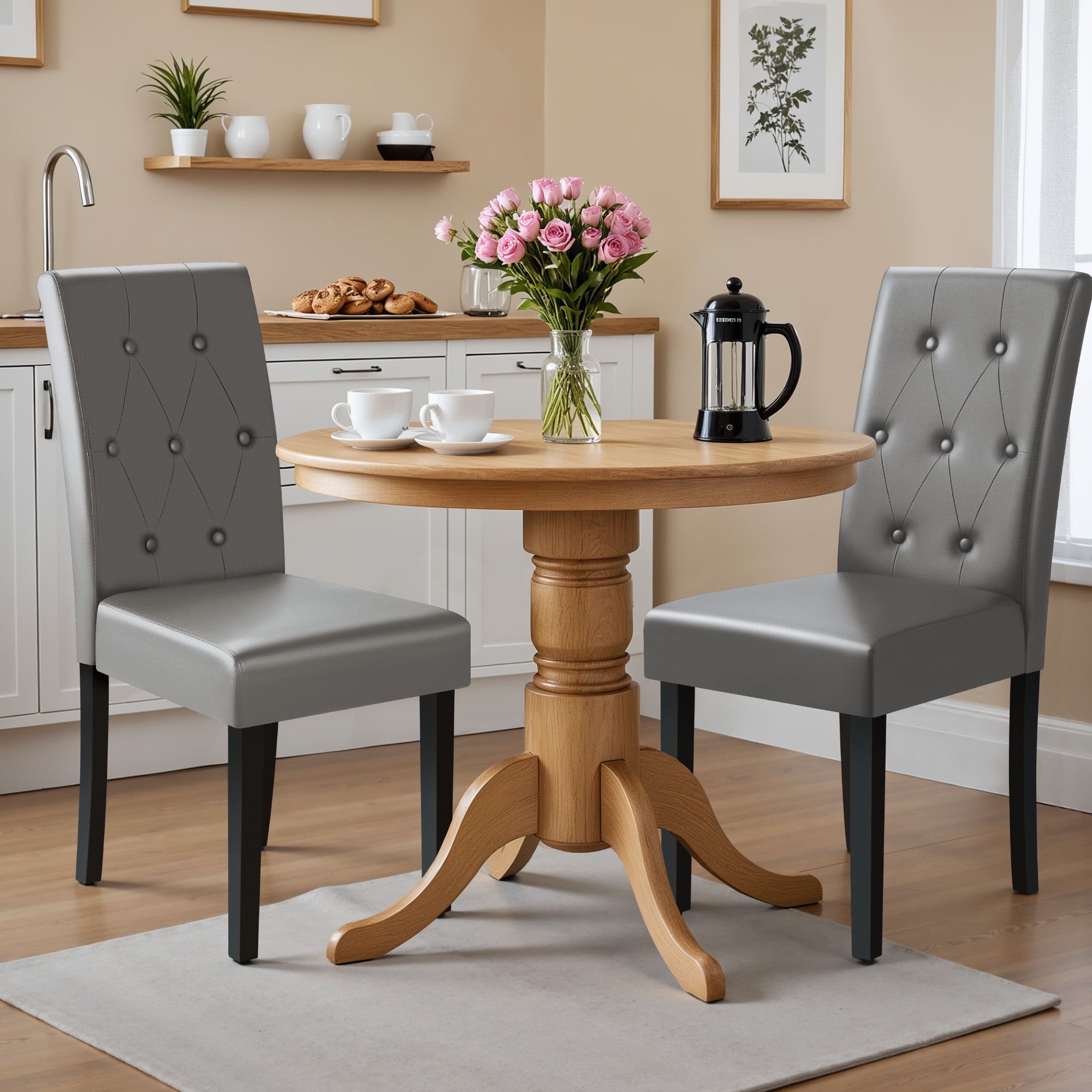 Vineego Pre-Assembled Modern Style Dining Chair Mid Century Modern