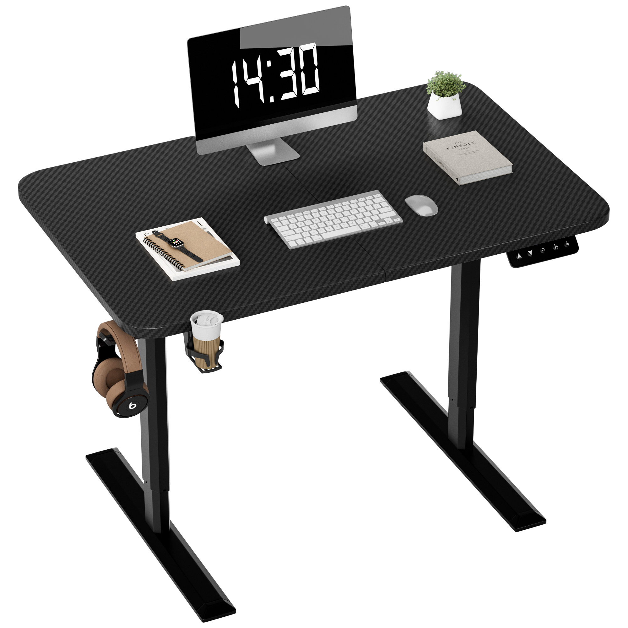 Homall Electric Height Adjustable Standing Desk, Large 43 inch Sit