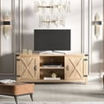 thumbnail image 1 of Homall Farmhouse TV Stand for 65 Inch TVs, Oak Wood Entertainment Center with Storage Cabinet & Cable Management, 1 of 9