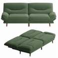thumbnail image 1 of Homall Futon Sofa Bed with Adjustable Backrest & Five Angles Adjustable Armrests Sofa Couch for Small Spaces Living Room Office,Corduroy Green, 1 of 7