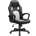 thumbnail image 1 of Homall Gaming Chair Leather Office Chair High Back Ergonomic Adjustable Swivel Executive Computer Chair Rolling Task,White, 1 of 7
