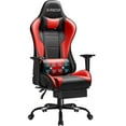 thumbnail image 1 of Homall Gaming Chair Office Chair High Back PU Leather Chair with Footrest, Red, 1 of 7