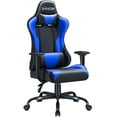 thumbnail image 1 of Homall Gaming Chair Office Chair High Back Racing Computer Chair PU Leather Adjustable Seat Height Swivel Chair Ergonomic Executive Chair with Headrest, Blue, 1 of 8