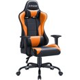 thumbnail image 1 of Homall Gaming Chair Office Chair High Back Racing Computer Chair PU Leather Adjustable Seat Height Swivel Chair Ergonomic Executive Chair with Headrest, Orange, 1 of 8