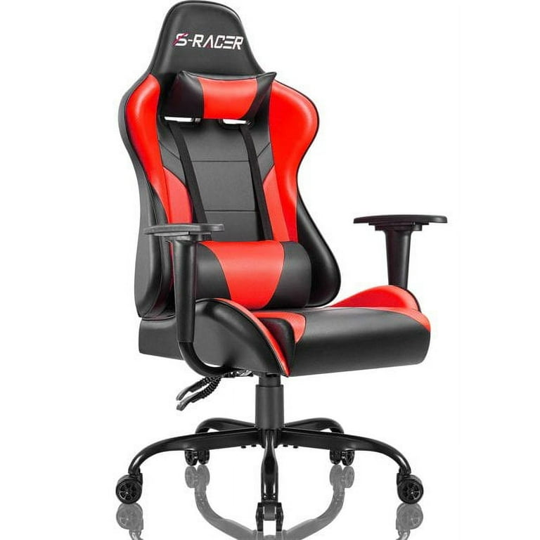 Homall Gaming Chair Office Chair High Back Racing Computer Chair PU Leather Adjustable Seat Height Swivel Chair Ergonomic Executive Chair with