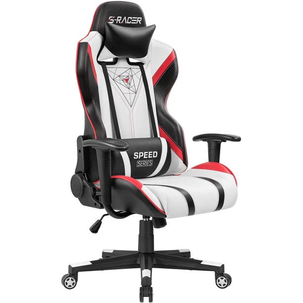 Homall Gaming Chair Racing Office High Back PU Leather Chair Computer Desk Chair Video Game Chair