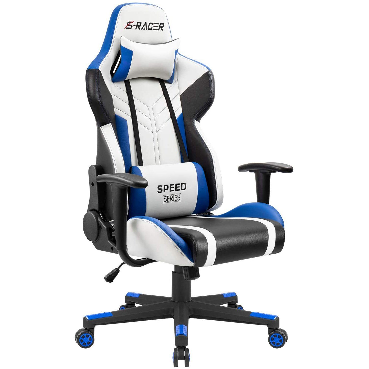 Homall Gaming Chair Sracer Chair Ergonomic High Back Computer Office Chair PU Leather Racing Chair PC Adjustable Swivel Task Chair - image 1 of 7