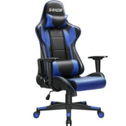 كرسي مكتب Homall Gaming مع مسند الرأس ودعم أسفل الظهر ، أزرق