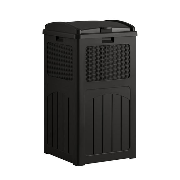 Homall Homes 36 Gallon Trash Can Plastic Kitchen Trash Can,Black
