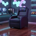 thumbnail image 1 of Homall Massage Gaming Recliner Chair Video Game Chair Racing Sofa Chair PU Leather Living Room Sofa Single Home Theater Seating, Blue., 1 of 8