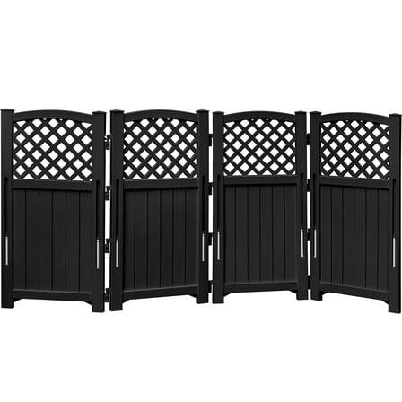 Screen Panel Installation MUPATER 60” H×78” W Outdoor Privacy Screen, Wood Privacy Fence Panel ...