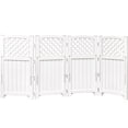 thumbnail image 1 of Homall Outdoor Patio 4 Panel Screen Enclosure,Plastic Privacy Screens, Air Conditioner Fence Panels, Trash Can Fence for Garden, White, 1 of 7