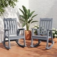 thumbnail image 1 of Homall Outdoor Rocking Chair Set of 2, Resin All-Weather Resistant High-Back Rocker for Patio, Garden, 1 of 7
