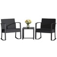 thumbnail image 1 of Homall Patio Furniture Set Outdoor Rocker All Weather PP Rocking Chair with Cushion Set of 3, Gray, 1 of 7