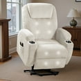 thumbnail image 1 of Homall Power Lift Massage Recliner Chair with Eight Vibrating Massages Ergonomic Chair with Side Pocket and Soft Corduroy for Living Room,Beige, 1 of 7