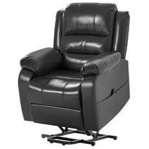 Homall Power Lift Recliner Chair Elderly Recliner Couch Ergonomic Power Lift Leather Couch,Black