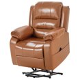 thumbnail image 1 of Homall Power Lift Recliner Chair Elderly Recliner Couch Ergonomic Power Lift Leather Couch,Brown, 1 of 7