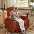 thumbnail image 1 of Homall Power Lift Recliner Chair Massage Designed Leathaire Fabric Single Sofa Specifically for Nursing,Brown, 1 of 7