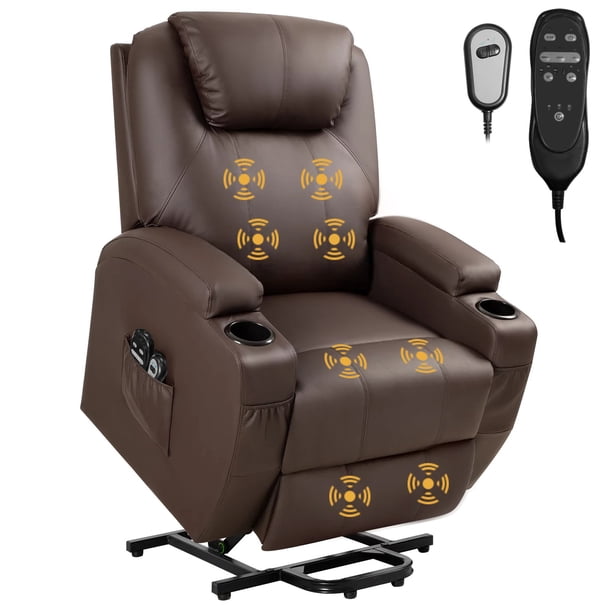 incomplete---- Yaheetech Large Electric Power Lift Recliner Chair, PU