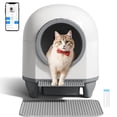 thumbnail image 1 of Homall Self-Cleaning Cat Litter Box with App Control, Safety Protection, WiFi, Automatic, Waste Bags, Gray, 1 of 7