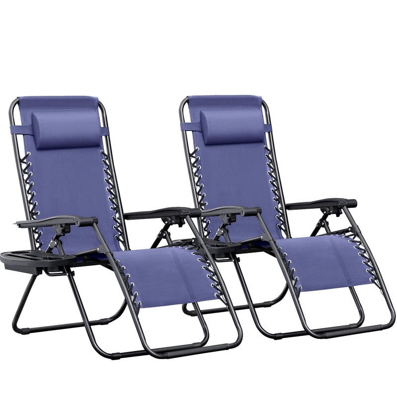 Homall Set of 2 Zero Gravity Chairs, Adjustable Angle, Foldable