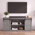 thumbnail image 1 of Homall 58'' TV Stand forTVs up to 65'', Storage Cabinet with Sliding Barn Door, Entertainment Center, Gary, 1 of 7