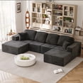 thumbnail image 1 of Homall U-shaped Multi-person Boneless Sectional Couches and Sofas Modular Sectional No Assembly Required Living Room Sofa Furniture Sets, 1 of 9