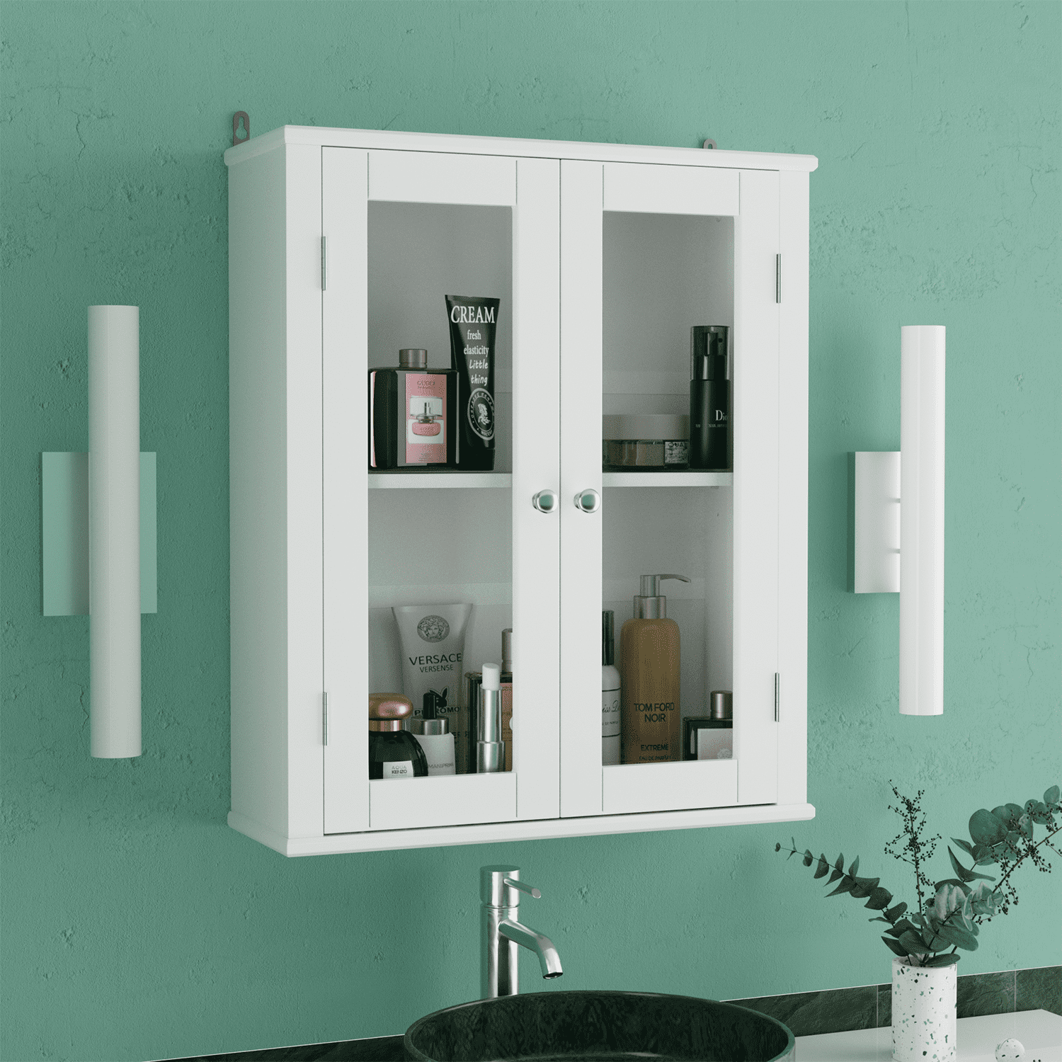 Dropship 23x24x8.2 Inch Wooden Bathroom Medicine Cabinet For Storage With  Adjustable Shelf; Wall Mounted Bathroom Cabinet With Towel Bar; MDF  Material White Bathroom Wall Cabinet With Buffering Hinge to Sell Online at