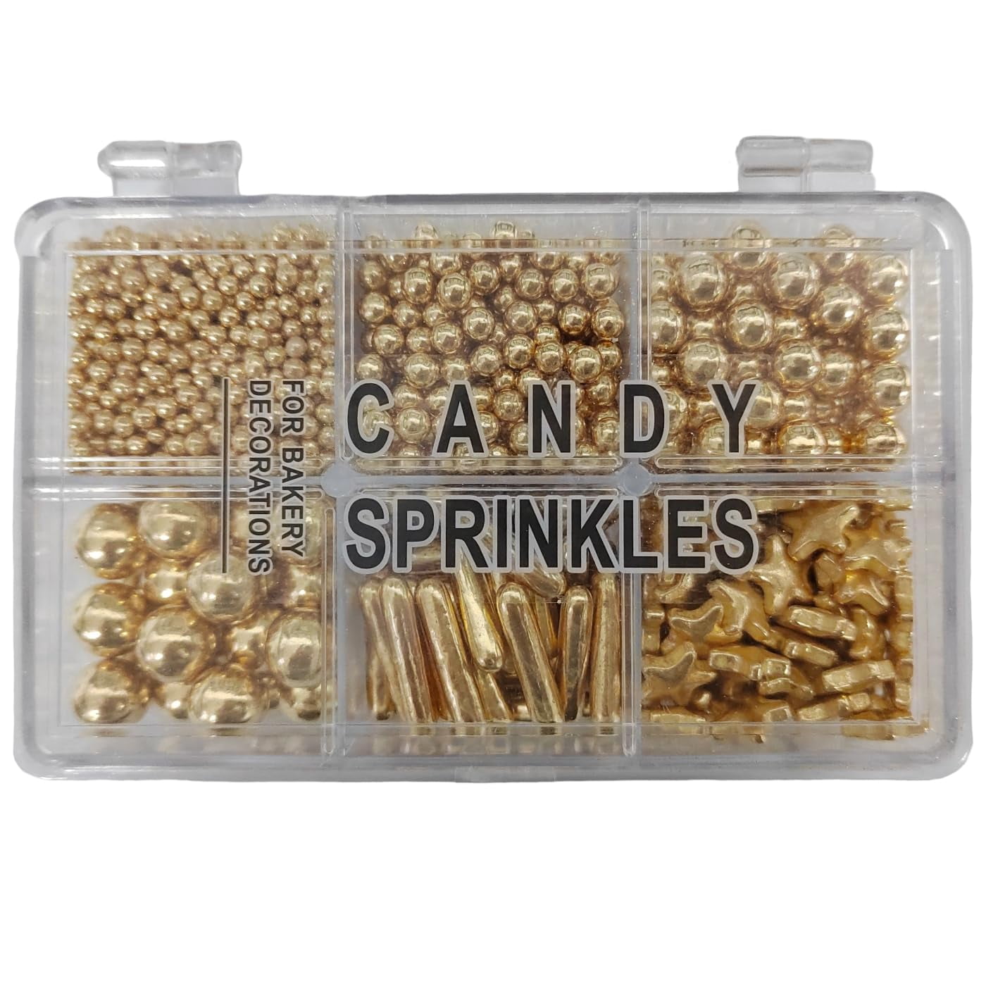 Sprinkles For Cake Decorating – 4.2oz Sugar Pearls Mix, Edible Toppers For Cupcakes, Cookies, Ice Cream