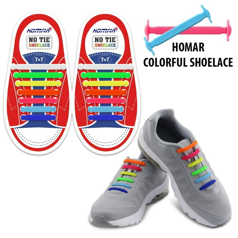 Elastic No Tie Shoelaces Flat Sneakers Shoe Laces For Kids and