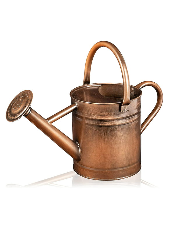 Homarden 81 oz. Copper Watering Can - Metal Spout - Galvanized for Indoor/Outdoor Plants - Gift & Decoration - Indoor Plant Watering Can, Watering Cans