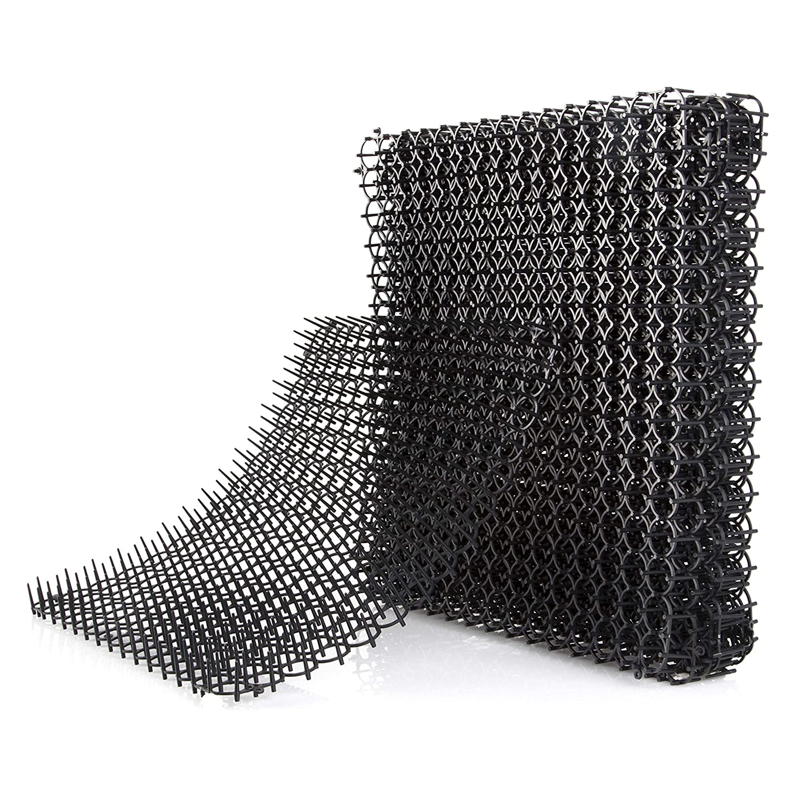 Homarden Black 16" x 13" Plastic Cat Repellent Scat Mat Set
