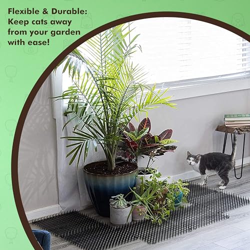 Homarden Cat Scat Mat 10 Piece Set 16 x 13 in Cat Indoor/Outdoor