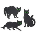 thumbnail image 1 of Homarden Scare Cats, Black, Reflective Eyes, Outdoor Yard Decoration, Humane Control, 2 Count, 1 of 9