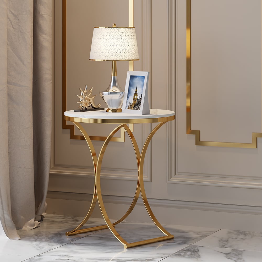 Faux marble end table walmart deals