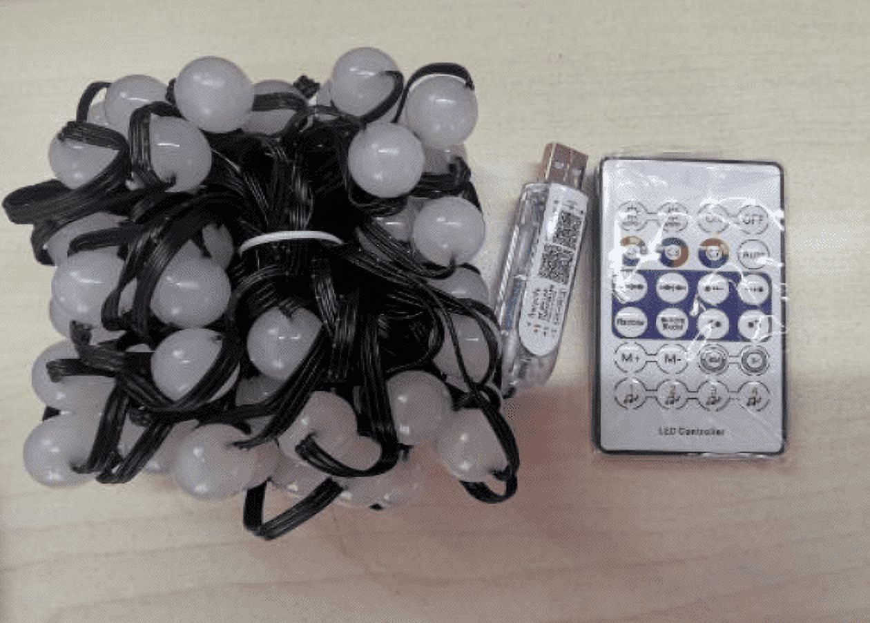 Homavida 33FT RGB Christmas String Lights Outdoor with Bluetooth App