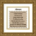 thumbnail image 1 of Homawoo, Richard 12x12 Gold Ornate Wood Framed with Double Matting Museum Art Print Titled - Movement Word Art, 1 of 4