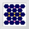 thumbnail image 1 of Homawoo, Richard 12x12 White Modern Wood Framed Museum Art Print Titled - Hexagon Pattern-19, 1 of 4
