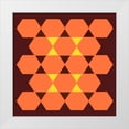 thumbnail image 1 of Homawoo, Richard 12x12 White Modern Wood Framed Museum Art Print Titled - Hexagon Pattern-32, 1 of 4