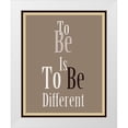 thumbnail image 1 of Homawoo, Richard 20x24 White Modern Wood Framed Museum Art Print Titled - To Be Word Art, 1 of 4