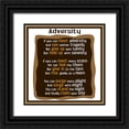 thumbnail image 1 of Homawoo, Richard 26x26 Black Ornate Wood Framed with Double Matting Museum Art Print Titled - Adversity Word Art, 1 of 4