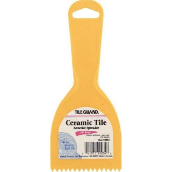 Homax 00034 3" 1/4" Notched Ceramic Floor Tile Adhesive Spreader - Quantity of 120